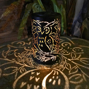Glowy Owl Hanging Solar Projection Lamp