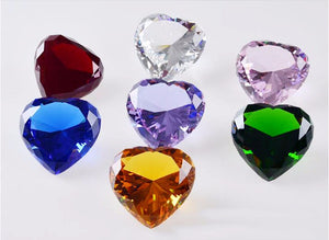 Heart of Glass Crystal Paperweights