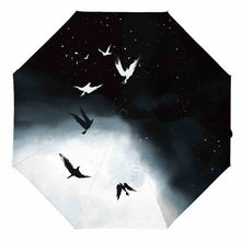 Load image into Gallery viewer, Birds In Light/Dark Flight Umbrella