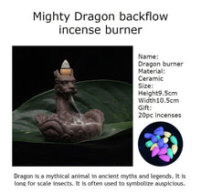 Load image into Gallery viewer, Backflow Dragon Ceramic Incense Burner