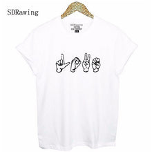 Load image into Gallery viewer, Signs of LOVE T Shirt - ASL American Sign Language