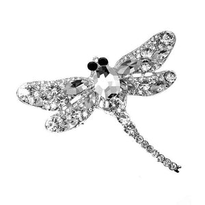 Crystal Dragonfly Costume Brooches (Large)