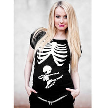 Load image into Gallery viewer, Ninja Baby Skeleton Maternity T-Shirts