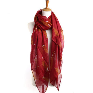 Fox Trot Voile Scarf