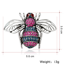 Load image into Gallery viewer, Bee Rhinestone Costume Brooches