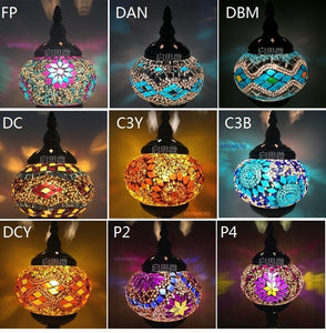 Turkish Style Mosaic Desktop Lamps