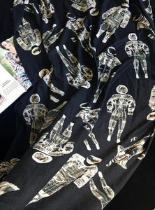 Astronaut X-Ray Science Fiction Cashmere Winter Scarf