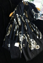 Load image into Gallery viewer, Astronaut X-Ray Science Fiction Cashmere Winter Scarf