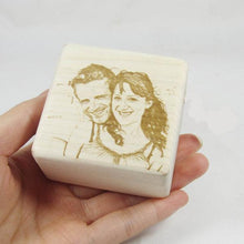 Load image into Gallery viewer, Customizable Engraved Photo Music Box