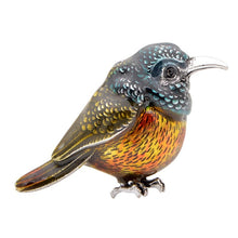 Load image into Gallery viewer, Enamel Sun Bird Brooches