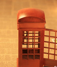 Load image into Gallery viewer, &quot;Call Your Mom!&quot; Red Phone Booth Clockwork Music Box