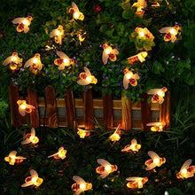 Load image into Gallery viewer, Glowing Bee Solar String Fairy Lights 20 or 50 LED