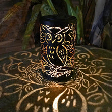 Load image into Gallery viewer, Glowy Owl Hanging Solar Projection Lamp
