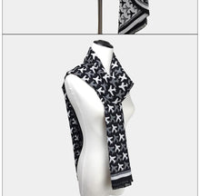 Load image into Gallery viewer, Airplane Reverse Pattern Thick Wool Cotton Shawls