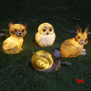 Cute Forest Animals Solar Lawn Ornaments