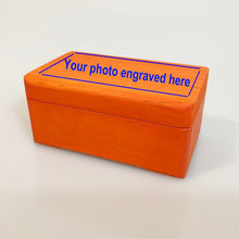 Load image into Gallery viewer, Customizable Engraved Photo Keepsake Music Box