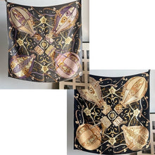Load image into Gallery viewer, Balloons &amp; Butterflies Science Fiction 2 Sided Aviation Silk Scarf