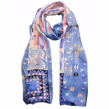 Load image into Gallery viewer, Gustav Klimt &quot;Fregio Stoclet&quot; Silk Scarf