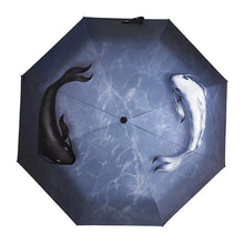 Load image into Gallery viewer, Yin Yang Lucky Fish Umbrella