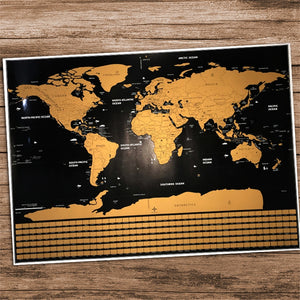 Scratch Off World Travel Maps - Different Sizes