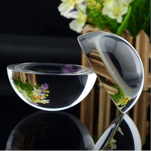 Half Ball Magnifying Crystal Paperweight