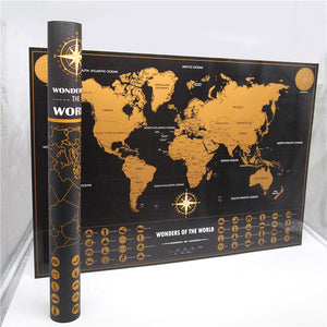 Scratch Off World Travel Maps - Different Sizes