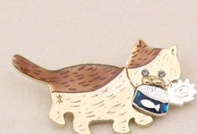 Load image into Gallery viewer, Hungry Can Hunter Cat Collar Pins