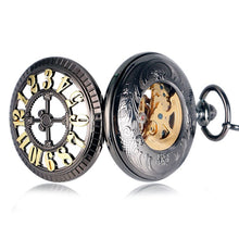 Load image into Gallery viewer, Retro Steampunk Hollow Cross Pocket Watch - Analog Hand Wound Movement