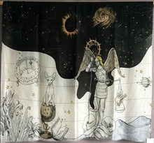 Load image into Gallery viewer, Heavenly Night &amp; Day Star Map Zodiac Alchemical Pashmina Shawl