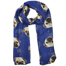 Load image into Gallery viewer, Pug Life Chiffon Scarves