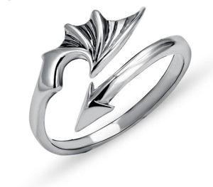 Dragon Wing Ring Sterling Silver