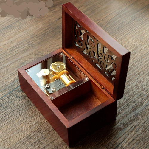 Wooden Keepsake Clockwork Music Box