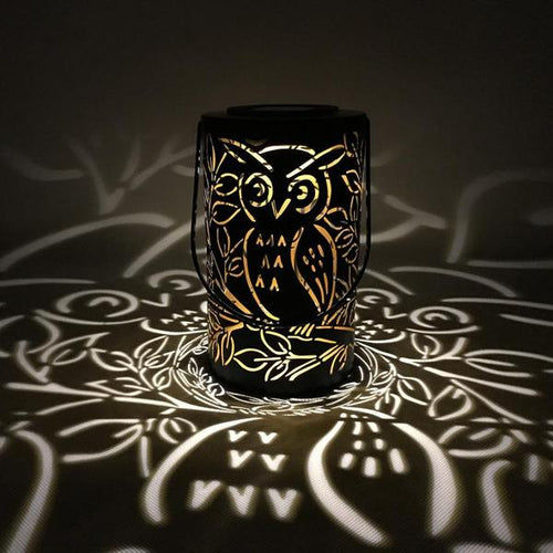 Glowy Owl Hanging Solar Projection Lamp