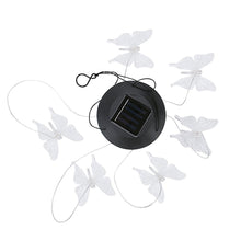 Load image into Gallery viewer, Nightlight Solar Powered Colour Changing Wind Chimes - Butterfly Bee Hummingbird Bottle