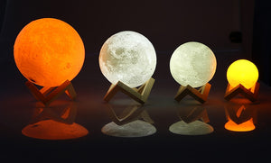 Night Light Moon Lamps Rechargeable LED 2 Colours