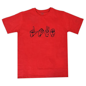 Signs of LOVE T Shirt - ASL American Sign Language