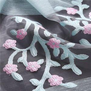Intense Floral Silky Organza Scarves