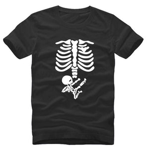 Ninja Baby Skeleton Maternity T-Shirts
