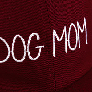 Dog Mom Embroidered Baseball Cap