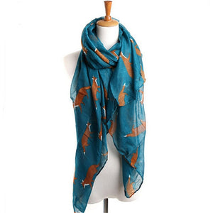 Fox Trot Voile Scarf
