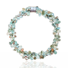 Load image into Gallery viewer, Larissa of the Sea Dominican Blue Larimar Pebble Necklace