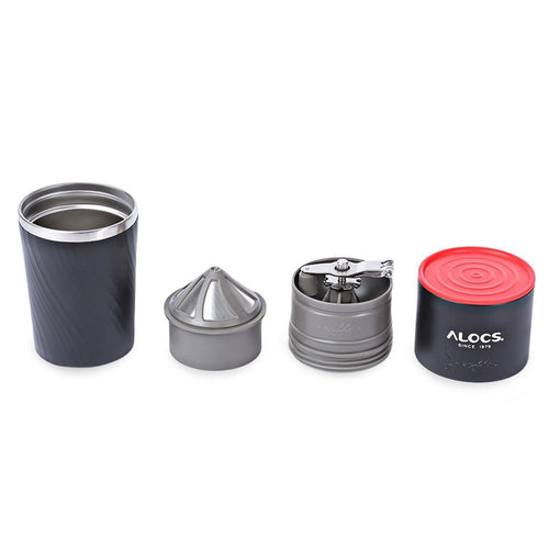 Travel Mug Pour Over Coffee Kit With Grinder