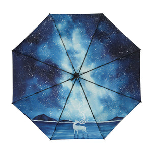 Magic Northern Lights Elk Umbrella