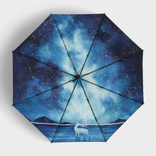 Load image into Gallery viewer, Magic Northern Lights Elk Umbrella