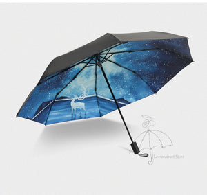 Magic Northern Lights Elk Umbrella