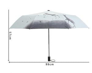 Leaping Deer Silhouette Umbrella