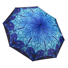 Load image into Gallery viewer, Blue Dragonfly Tiffany Umbrella