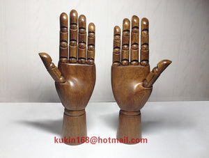 Wooden Mannequin Hand Stand (Pair)