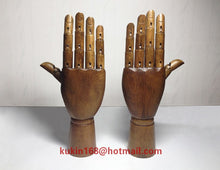 Load image into Gallery viewer, Wooden Mannequin Hand Stand (Pair)