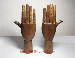 Wooden Mannequin Hand Stand (Pair)